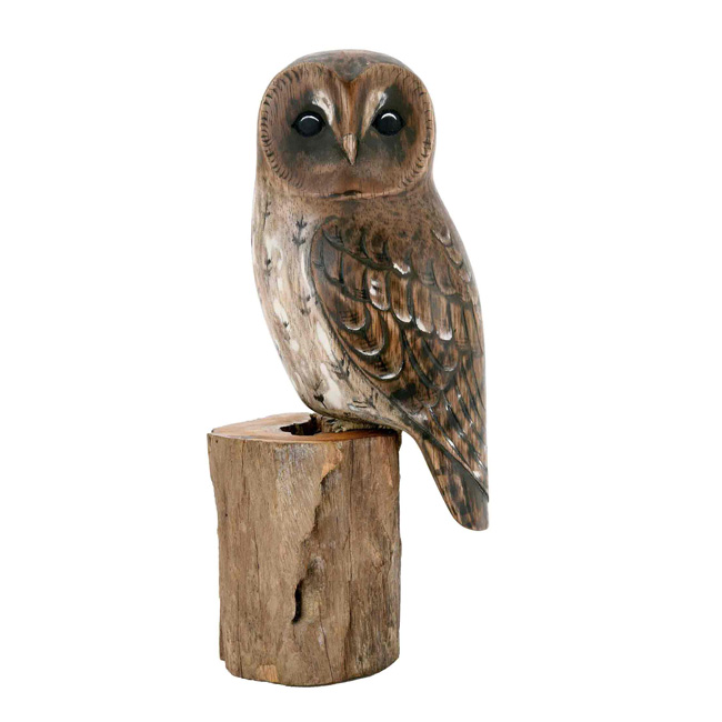 Feathers | Archipelago Tawny Owl Wood Carving